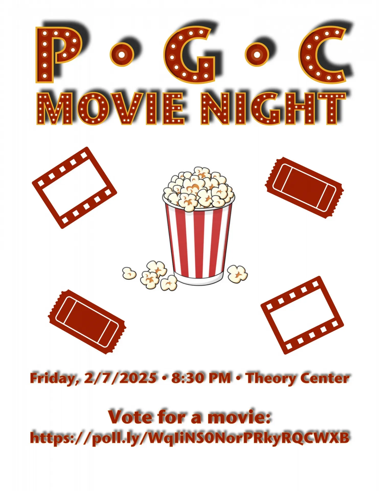 PGC Movie Night: Friday, 2/7/2025 